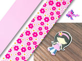 PXQ00598 - 1 Listón Estampado + 1 Listón Unicolor + 1 Resina para Moño