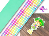 PXQ00599 - 1 Listón Estampado + 1 Listón Unicolor + 1 Resina para Moño