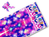 LBP07439 - Listón Estampado de 7,5 cm - Huntrix (por tira de 81 cm)