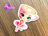 CM00089 - Resina de 4cm x 5cm - Ballerina Cappuccina