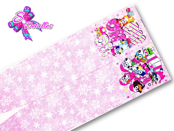LBP27434 - Listón Estampado de 7,5 cm - Navidad (Tira)