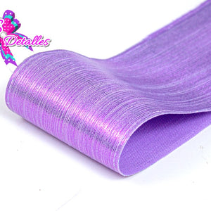 LBM07010 - Listón Metalico de 7,5 cm - Lila (por metro)