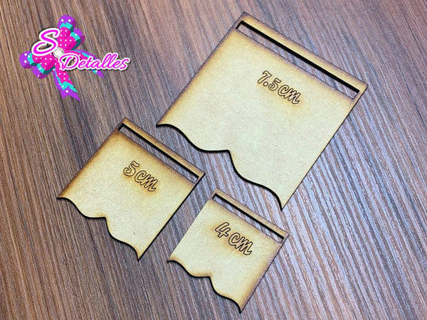 PMDF0001 - Set de 3 Puntas MDF #1 de 7,5cm, 5cm y 4cm