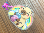 PDTF0001 - Planchable DTF de 5cm x 5cm - Capibara Bebida