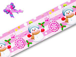 LBP27425 - Listón Estampado de 7,5 cm - Navidad (por metro)