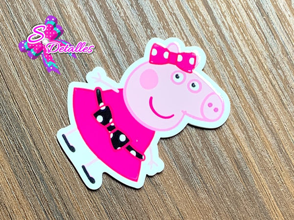 CM00086 - Resina de 4cm x 5cm - Peppa Pig