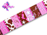 LBP06016 - Listón Estampado de 5,0 cm - Vaquera (por metro)