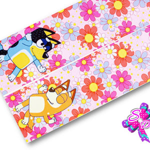 LBP07008 - Listón Estampado de 7,5 cm - Bluey (Tira de 82 cm)