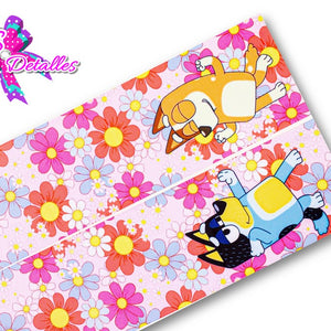 LBP07008 - Listón Estampado de 7,5 cm - Bluey (Tira de 82 cm)