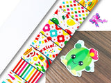 PXQ00620 - 1 Listón Estampado + 1 Listón Unicolor + 1 Resina para Moño