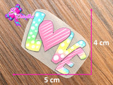 PDTF0047 - Planchable DTF de 5cm x 4cm - Amor