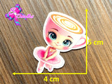 CM00089 - Resina de 4cm x 5cm - Ballerina Cappuccina