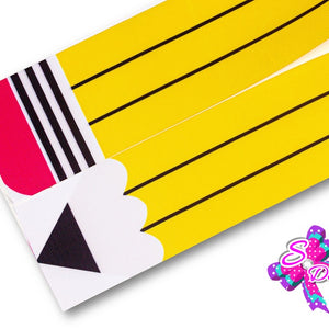 LBP07223 - Listón Estampado de 7,5 cm - Lapiz (Tira de 80 cm)
