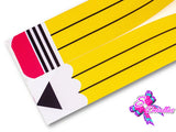 LBP07223 - Listón Estampado de 7,5 cm - Lapiz (Tira de 80 cm)