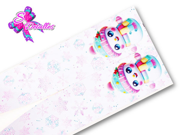 LBP27435 - Listón Estampado de 7,5 cm - Navidad (Tira)