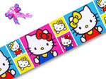 LBP07150 - Listón Estampado de 7,5 cm - Hello Kitty (por metro)