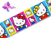 LBP07150 - Listón Impreso de 7,5 cm - Hello Kitty (por metro)