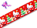 LBP26142 - Listón Estampado de 5,0 cm - Navidad (por metro)