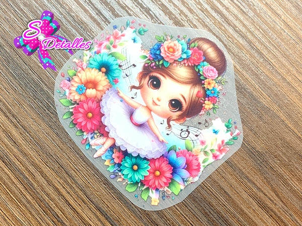 PDTF0011 - Planchable DTF de 6cm x 6cm - Bailarina