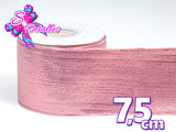 LBM07011 - Listón Metalico de 7,5 cm - Rosado (por metro)