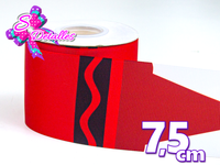 LBP07184 - Listón Impreso de 7,5 cm - Crayola (Tira de 81 cm)