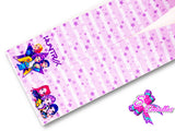 LBP07082 - Listón Estampado de 7,5 cm - Huntrix (Tira de 82 cm)