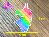 CM00143 - Resina de 5cm x 5cm - Unicornio