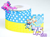 LBP07259 - Listón Estampado de 7,5 cm - Bluey (por tira de 81 cm)