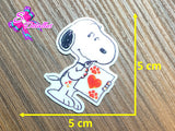 CM00177 - Resina de 5cm x 5cm - Snoopy
