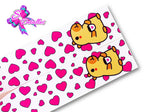 LBP07156 - Listón Estampado de 7,5 cm - Capibara (Tira de 83 cm)