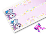 LBP07086 - Listón Estampado de 7,5 cm - Tenis Tralalero (por tira de 89 cm)