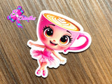 CM00166 - Resina de 5cm x 5cm - Ballerina Cappuccina