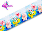 LBP07091 - Listón Estampado de 7,5 cm - Labubu (por metro)