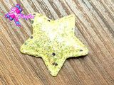 CMS30066 - Vinil Glitter de 3cm x 3cm - Estrella Amarilla