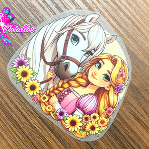 PDTF0014 - Planchable DTF de 6cm x 6cm - Rapunzel