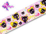 LBP07249 - Listón Estampado de 7,5 cm - Chococat (por metro)