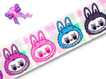 LBP07370 - Listón Impreso de 7,5 cm - Labubu (por metro)