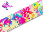 LBP07241 - Listón Estampado de 7,5 cm - Muñecas (por metro)