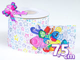 LBP07197 - Listón Impreso de 7,5 cm - Intensamente (Tira de 82 cm)