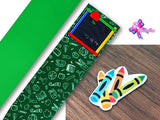 PXQ00428 - 1 Listón Estampado + 1 Listón Unicolor + 1 Resina para Moño
