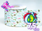 LBP27466 - Listón Estampado de 7,5 cm - Navidad (por tira)