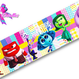 LBP07004 - Listón Estampado de 7,5 cm - Intensamente (por metro)