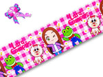LBP07155 - Listón Estampado de 7,5 cm - Lara Campos (por metro)
