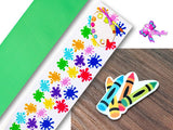PXQ00429 - 1 Listón Estampado + 1 Listón Unicolor + 1 Resina para Moño