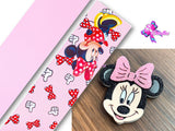 PAQ01177 - 1 Listón Estampado + 1 Listón Unicolor + 1 Shaker Grande para Moño