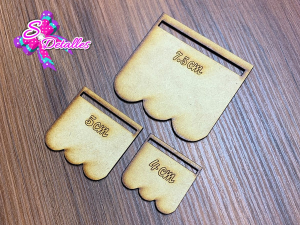 PMDF0002 - Set de 3 Puntas MDF #2 de 7,5cm, 5cm y 4cm