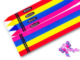 LBP07208 - Listón Estampado de 7,5 cm - Crayola (Tira de 90 cm)