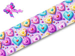 LBP07374 - Listón Impreso de 7,5 cm - Corazon (por metro)