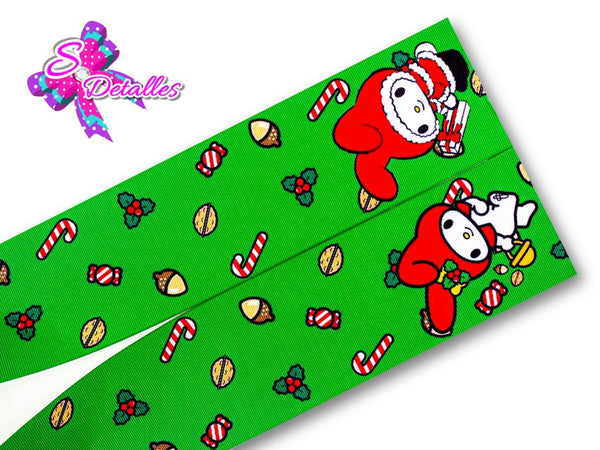 LBP27440 - Listón Estampado de 7,5 cm - Navidad (Tira)