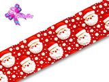 LBP27468 - Listón Estampado de 7,5 cm - Navidad (por metro)